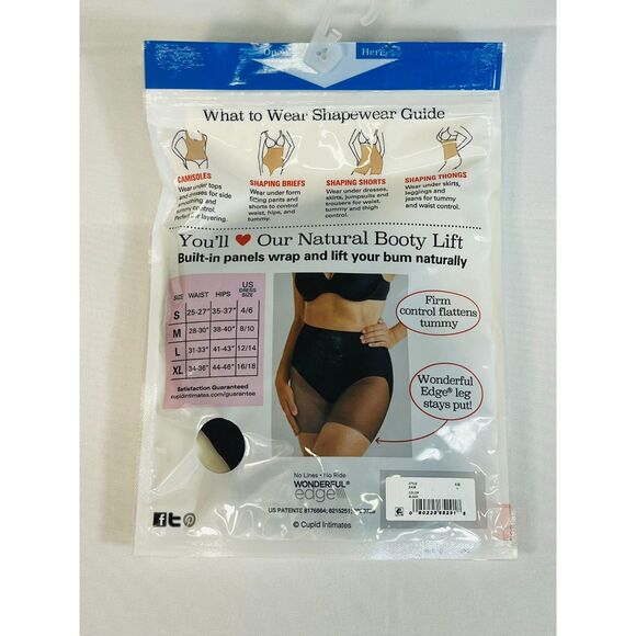 NWT NEW Cupid Initimates Waistline Shortie Large Firm Control Booty Lift Panel - Picture 8 of 8